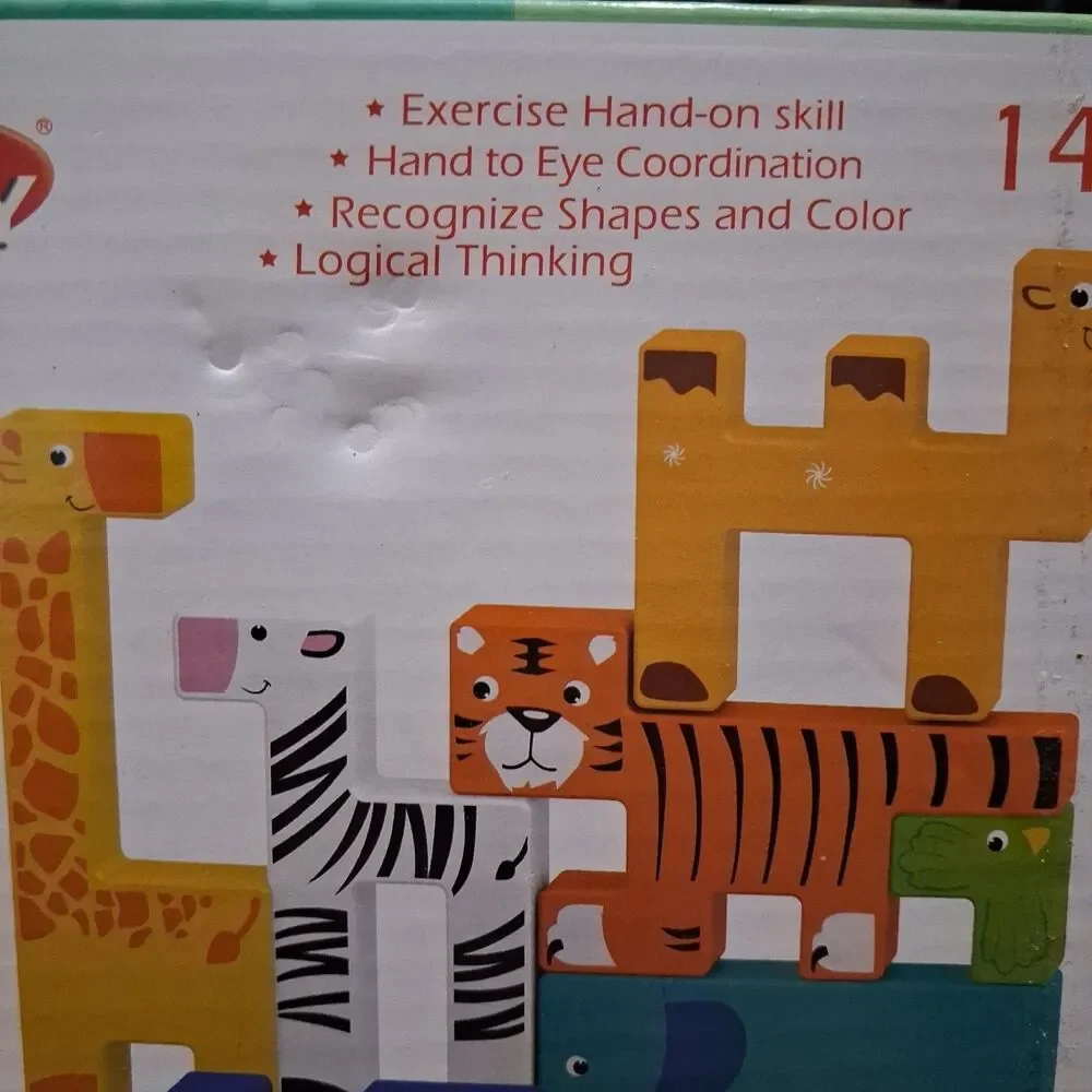 Children's Puzzle/Educational Aid-14 Piece Building Blocks Set by ACOOL Toy
